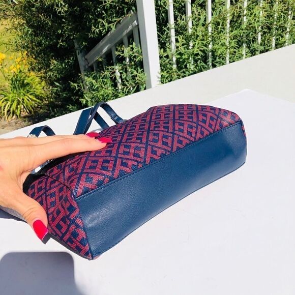 Tommy Hilfiger navy logo purse tote bag large - Picture 3 of 8